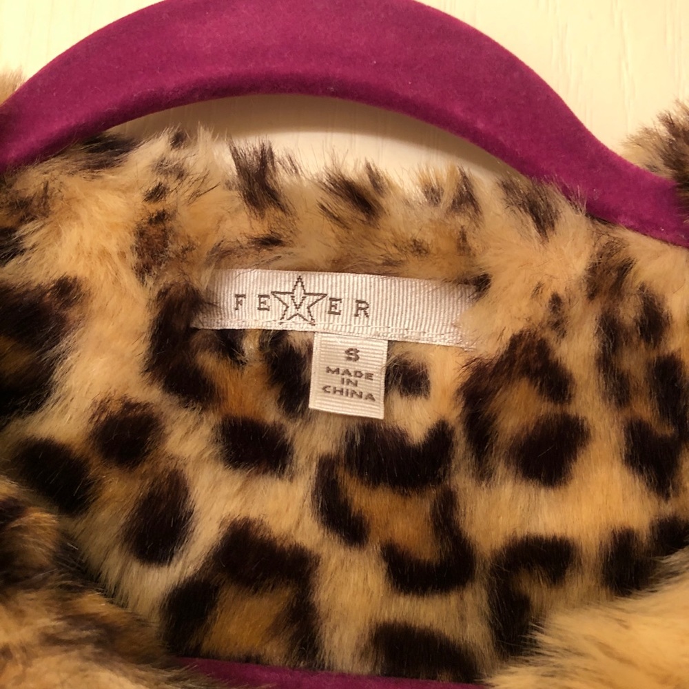 Fur jacket, leopard pattern. - Picture 2 of 3